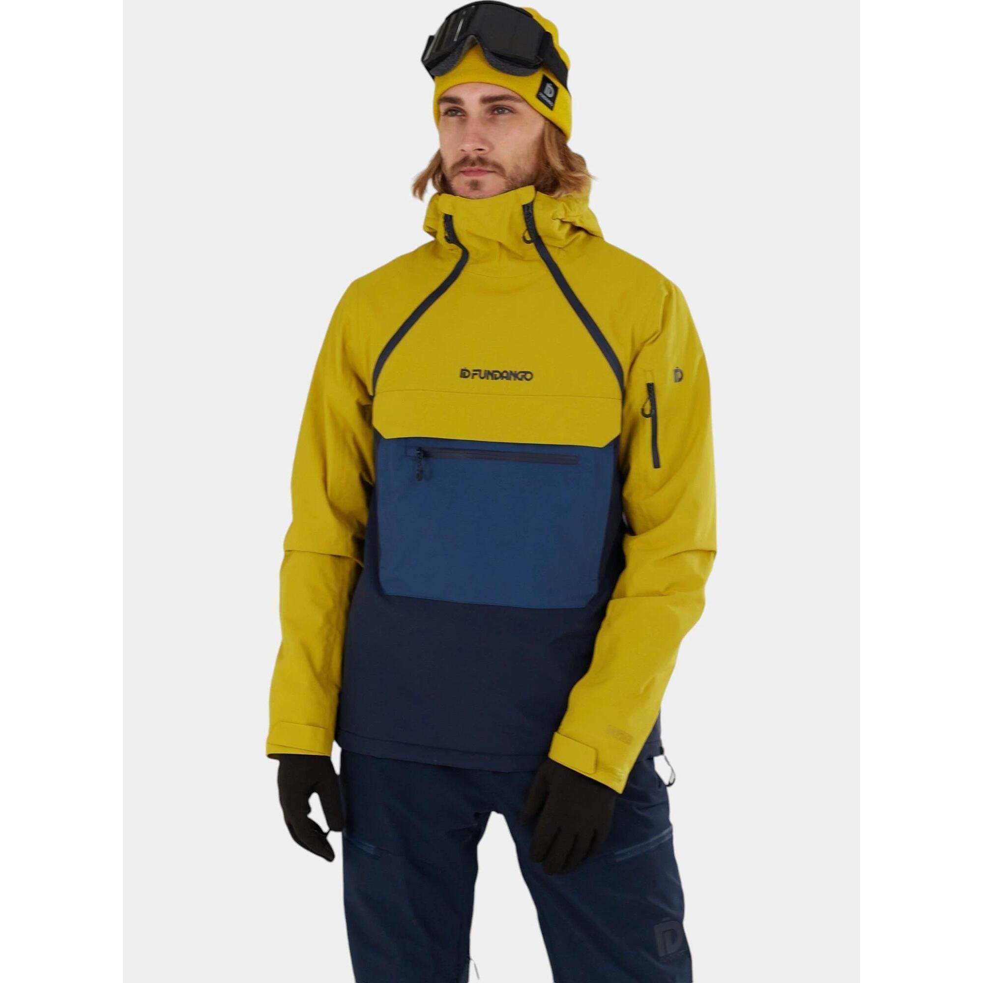 Fundango - Veste De Ski Homme Hydra Eco - Veste - Bleu|jaune - 48 Xl - Decathlon