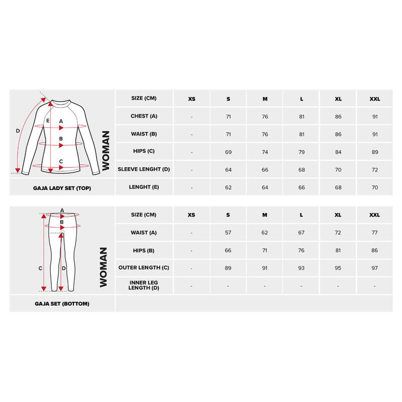 Set de lenjerie termică de schi pentru femei Viking Gaja Bamboo