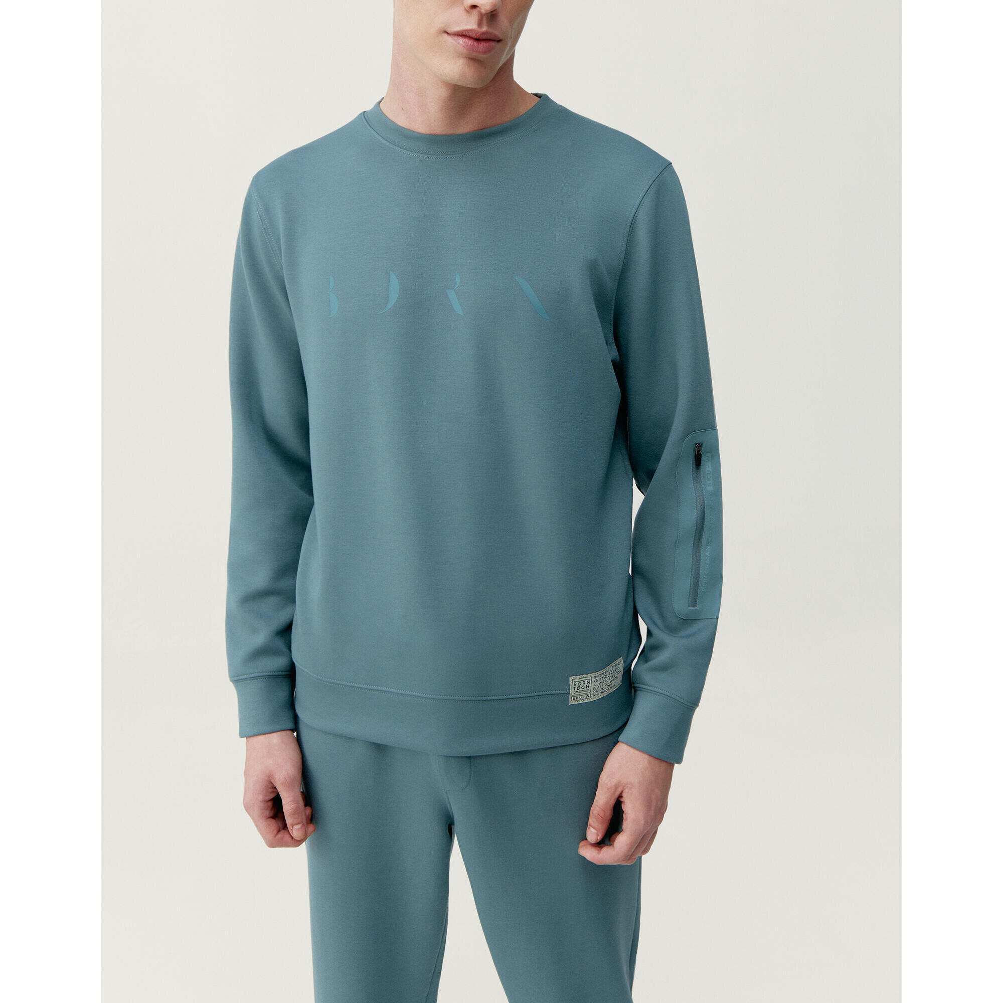 Born Living Yoga - Sweat De Sport Homme Ness Born Living Yoga - Sweat-shirt - Vert - 40 M - Decathlon