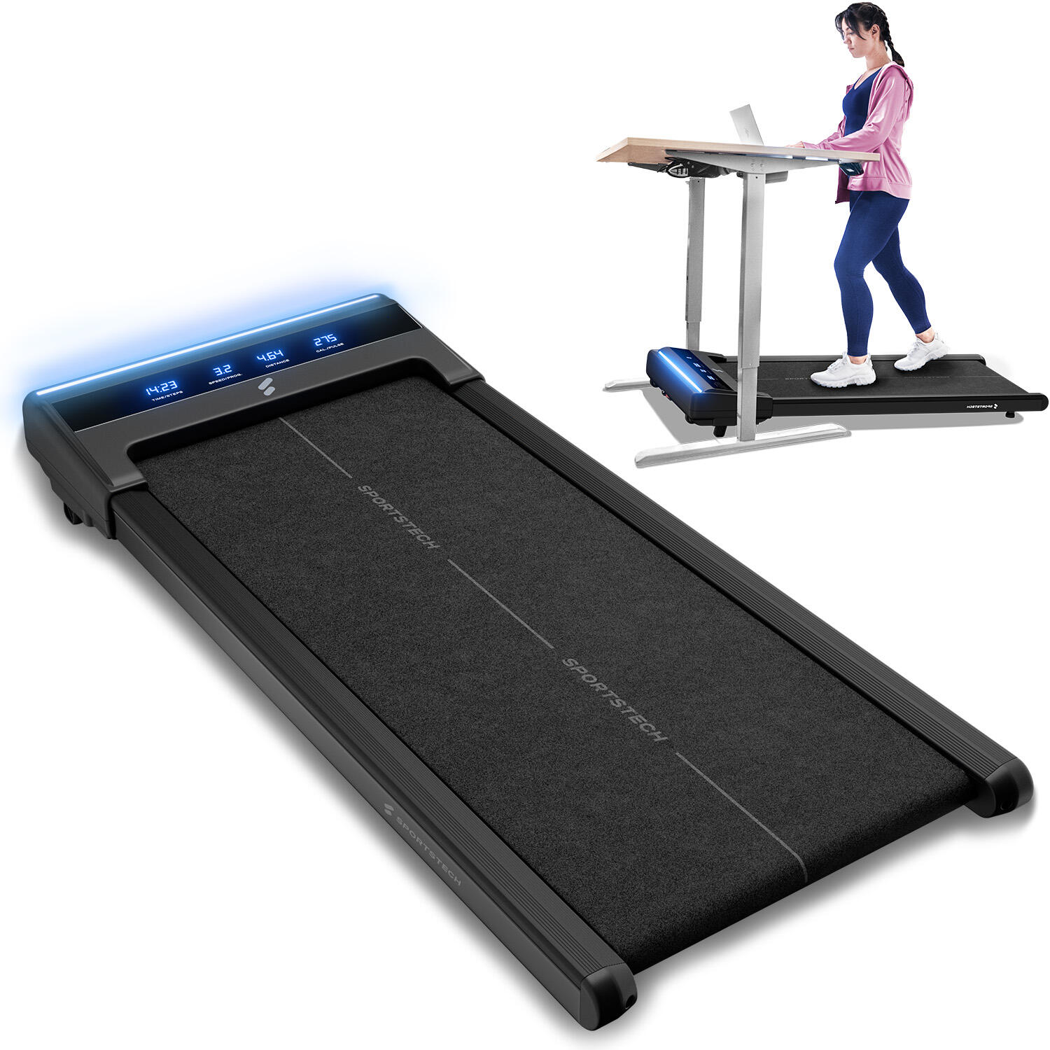 SPORTSTECH Sportstech sWalk Lite - innovatieve bureau  loopband