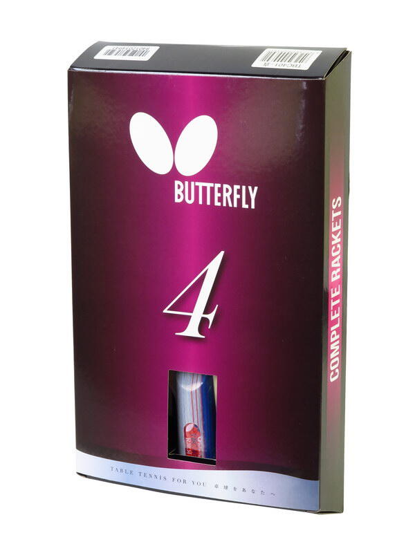 Butterfly 4 Series Double-sided Adhesive Table Tennis Racket