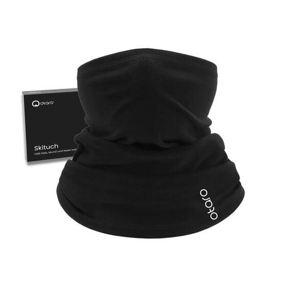Multifunktionstuch Skimaske mikrofaser Fleece mit Thermoschutz - Schwarz