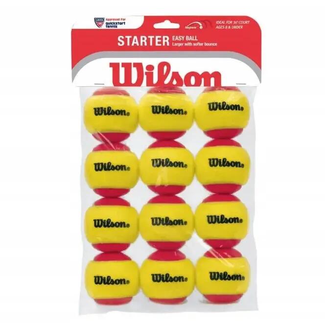 Lot of 12 tennis balls Wilson Starter