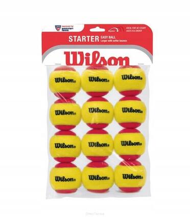 Lot de 12 balles de tennis Wilson Starter