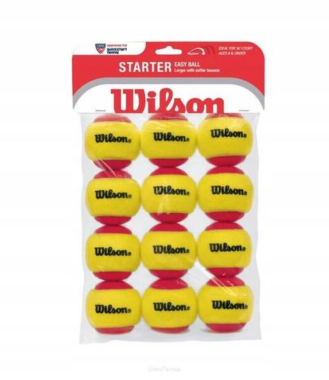 Lot de 12 balles de tennis Wilson Starter