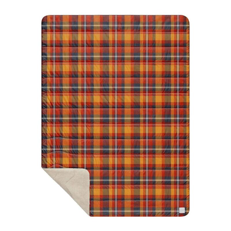 FLANNEL SHERPA - AUTUMN PLAID - THROW