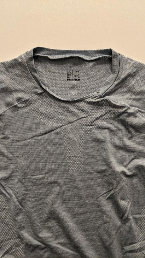 Entre Particuliers - Kiprun Run 500 Comfort Skin running shirt light bl 3/3