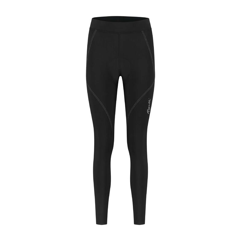 Cyclisme Femmes Cuissard Long - Sans Bretelles - Avec Peau - Lucette - Noir