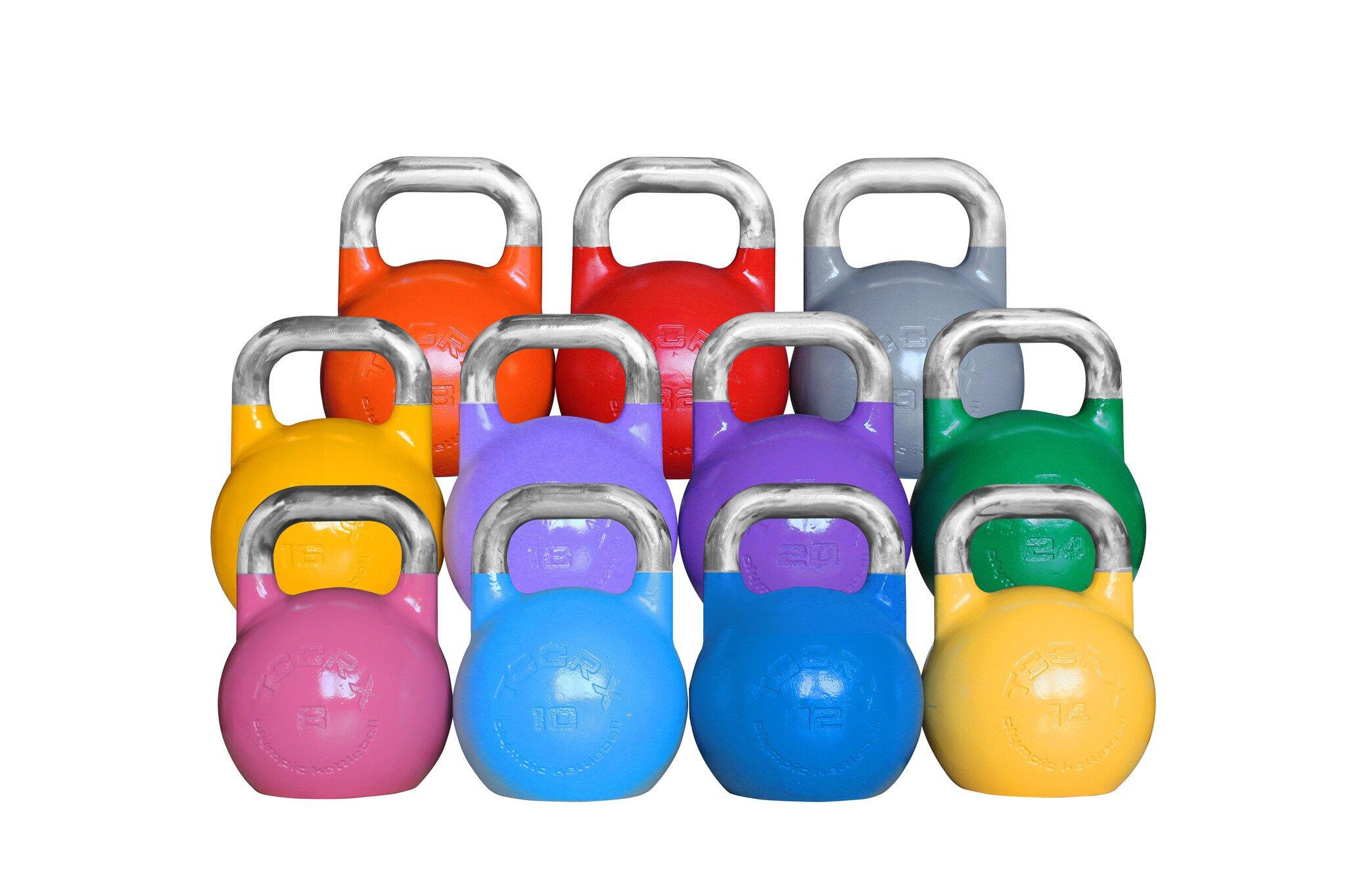 Kettlebell Olimpico EVO Acciaio Cromato (pesi codificati a colori) 8–36 kg 2/7