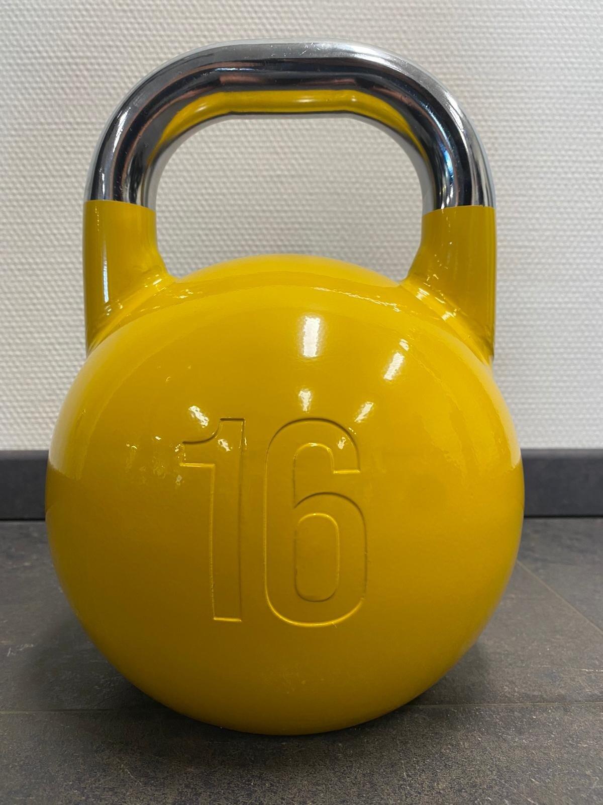 KCAE Olympic kettlebell 8-36 kg) Per Stuk - 16 kg Geel 5/7