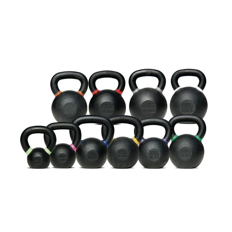 Kettlebell avec revêtement en poudre - Noir - unisexe - par unité