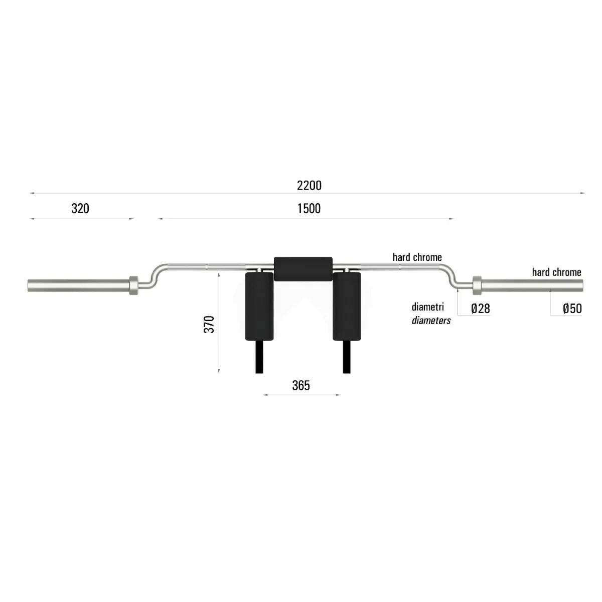 SSB Safety Squat Bar 2/3