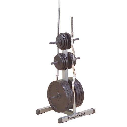 BODY-SOLID Body-Solid Standard Plate Tree & Bar Holder - 30 mm