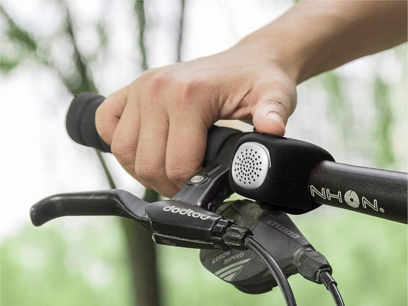 Campainha de bicicleta eletrônica Rockbros CB1709BK 3/7