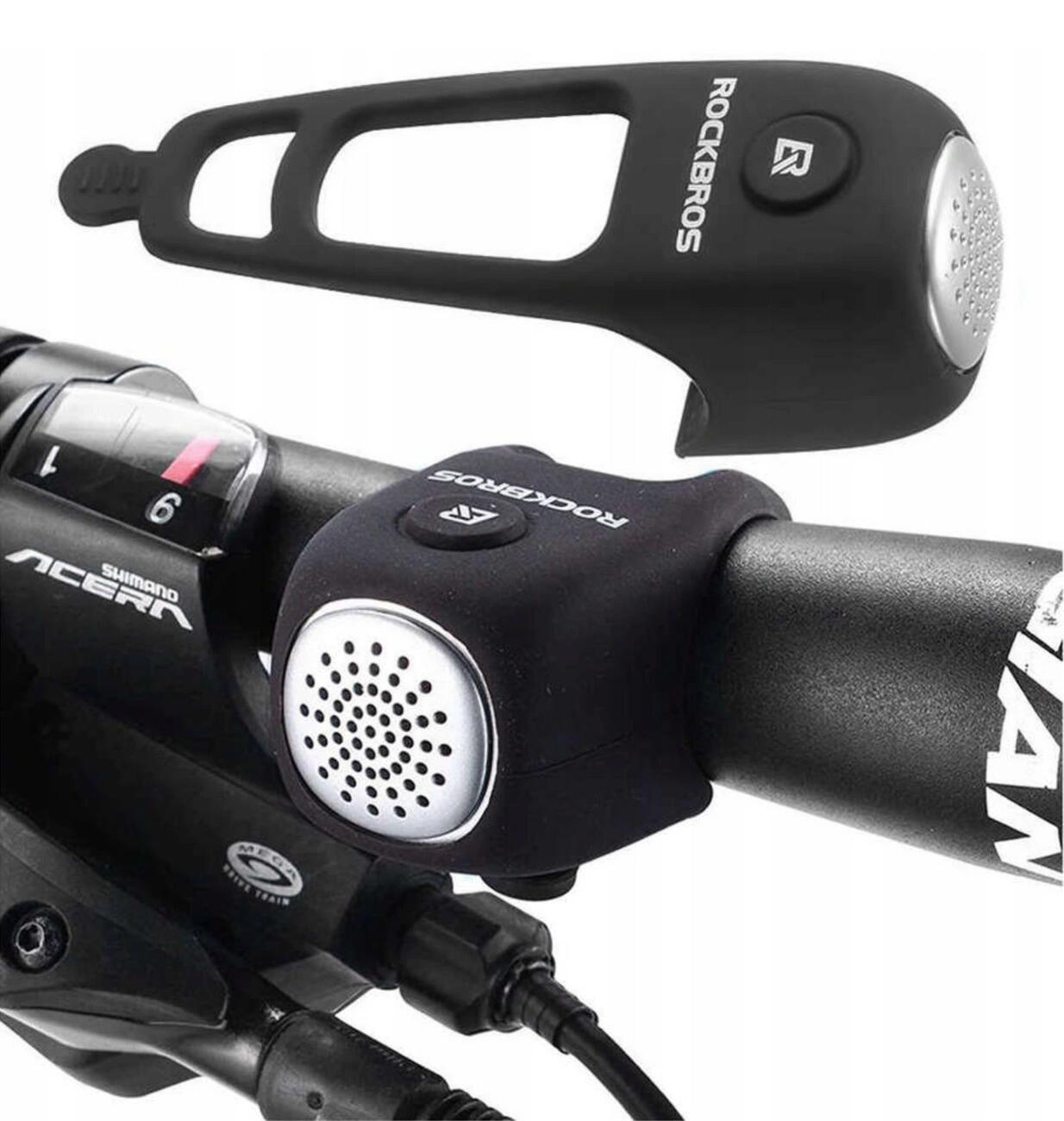 Campainha de bicicleta eletrônica Rockbros CB1709BK 2/7