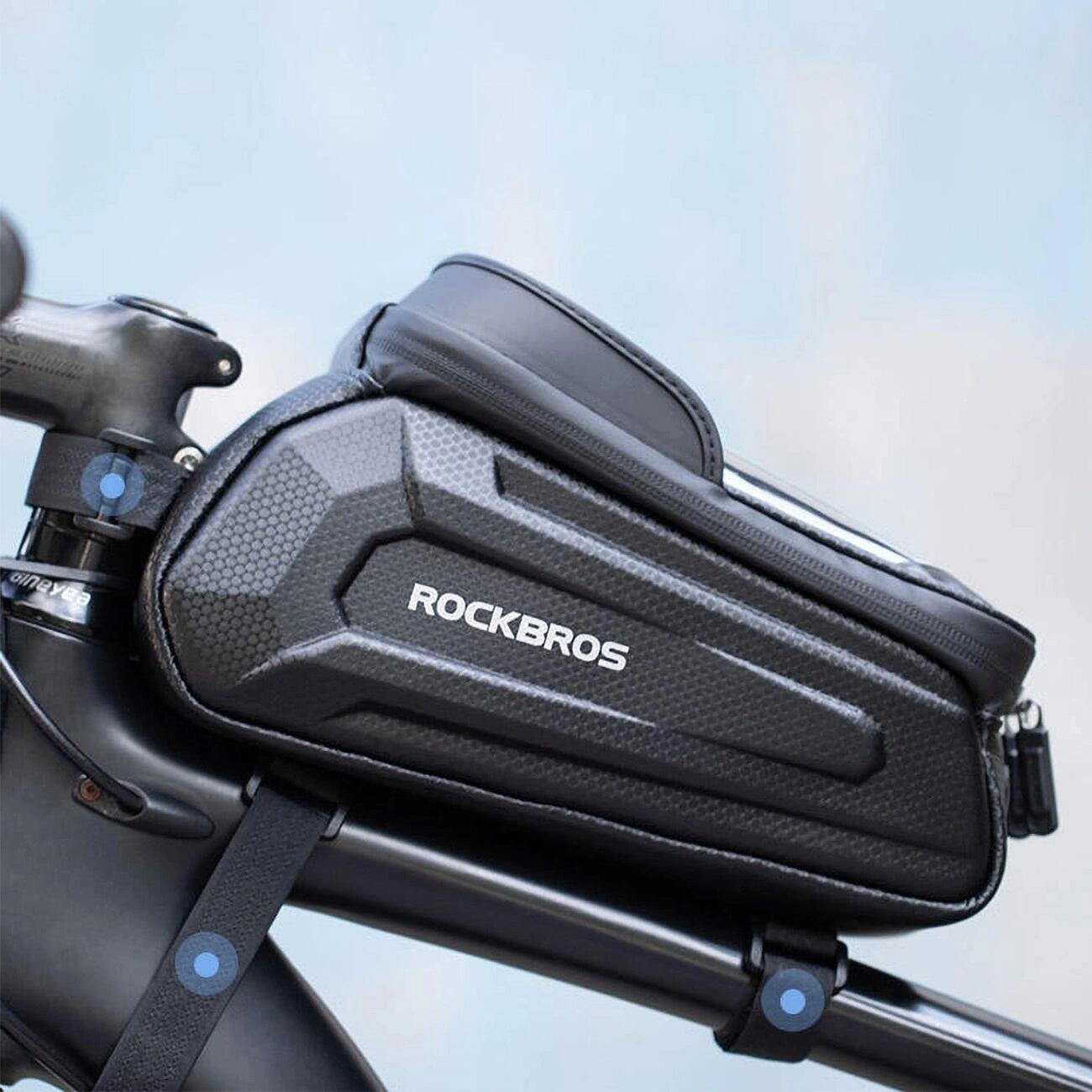 Bolsa para quadro Rockbros B68 reforçado para bicicleta com bolso para celular 5/7