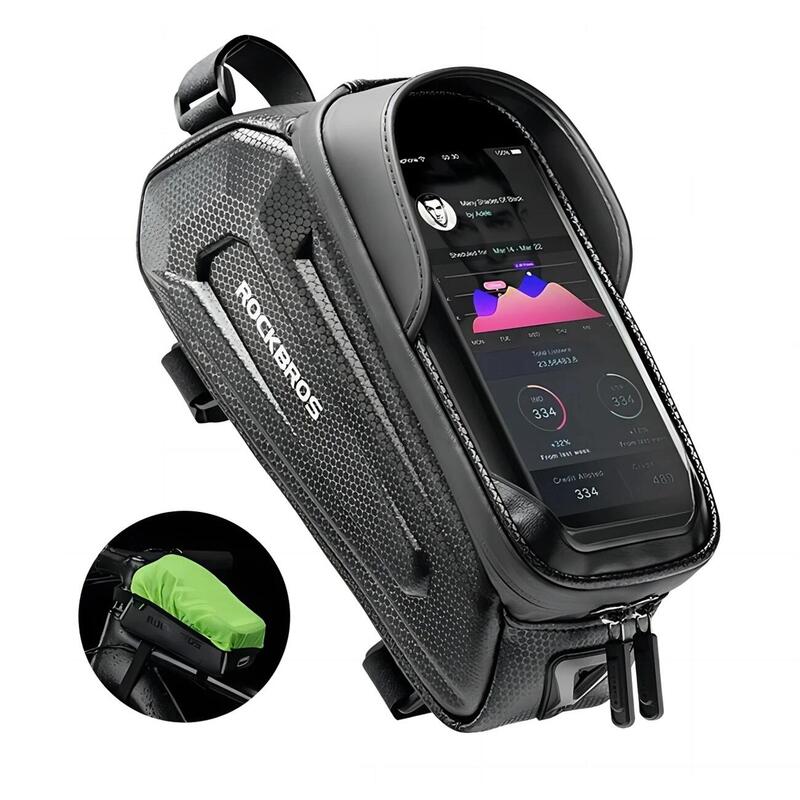 Bolsa para quadro Rockbros B68 reforçado para bicicleta com bolso para celular
