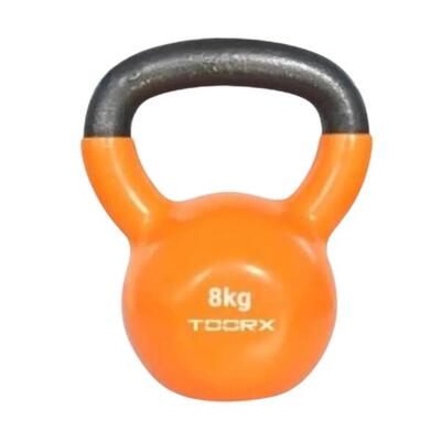 Kettlebell - Vinyl - Extra Coating - Kompakt - 8 kg – Orange