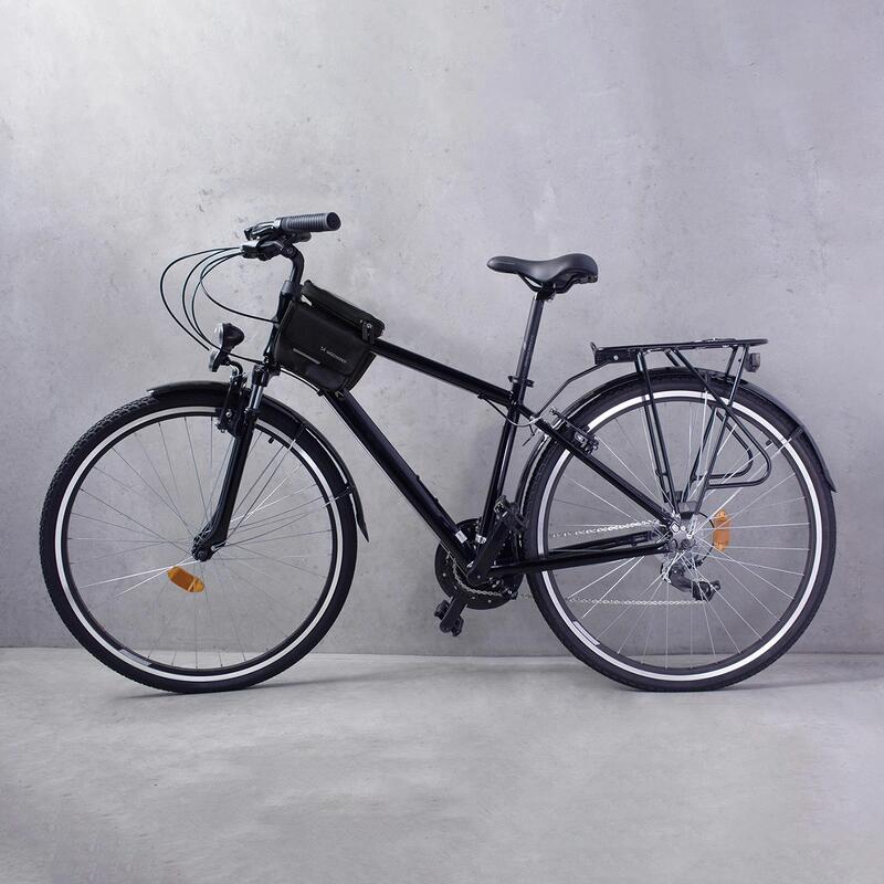 Sacoche de vélo, étui étanche pour téléphone 1,5L noir