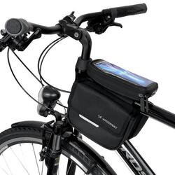 Sacoche de vélo, étui étanche pour téléphone 1,5L noir