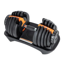 Haltère réglable de musculation compact 12 réglages en 1 haltère à