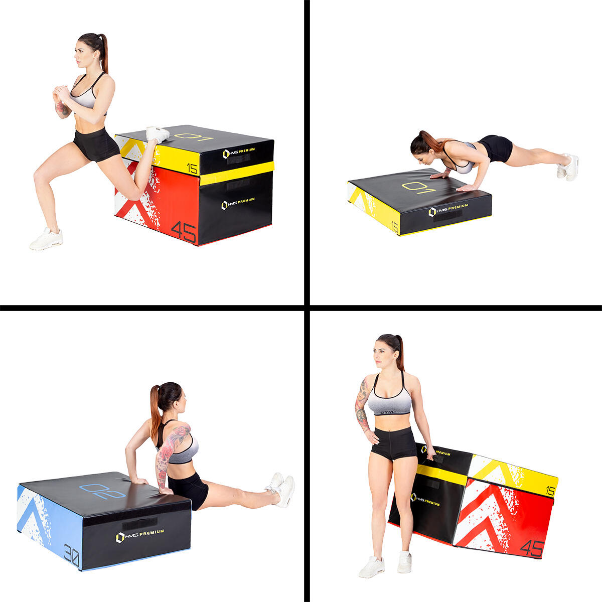 Plyo-boxen zachte set HMS PREMIUM PYBS01 (4 stuks) 3/7
