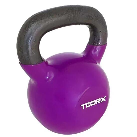 Kettlebell - Vinyl - Extra Coating - Kompakt - 2 kg - Hellrosa