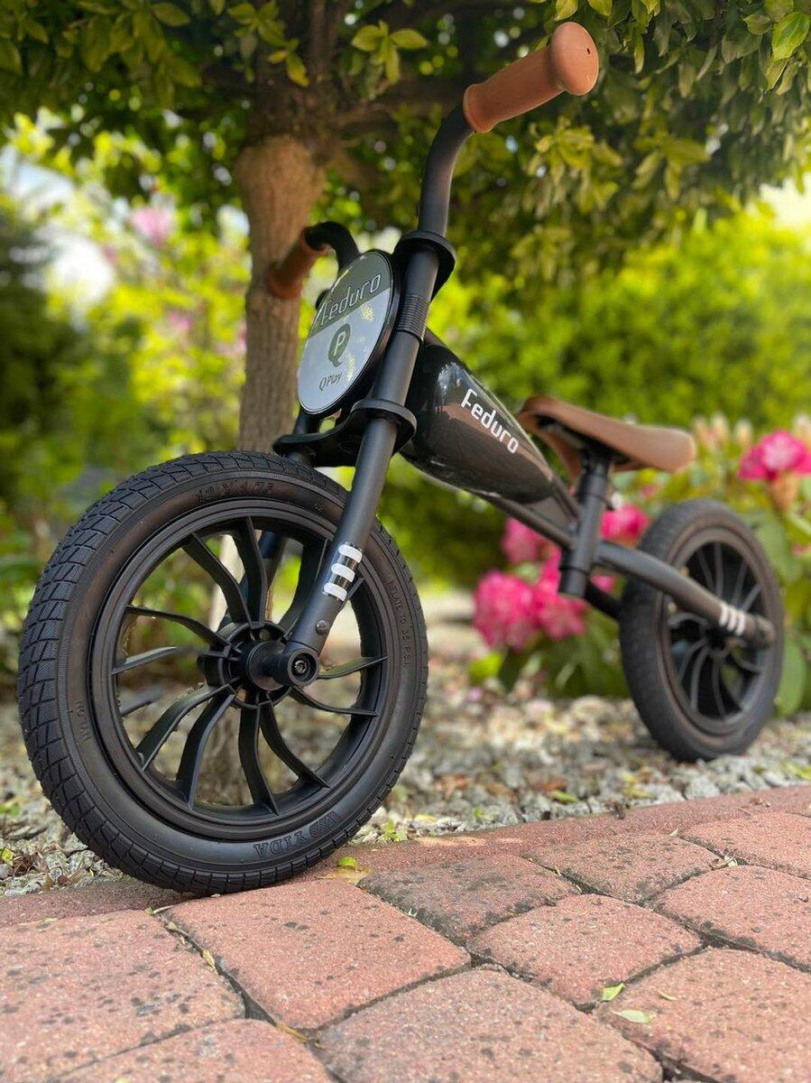 Qplay Feduro Bicicleta de Equilíbrio 12 polegadas - Bicicleta Criança - Preto 4/7