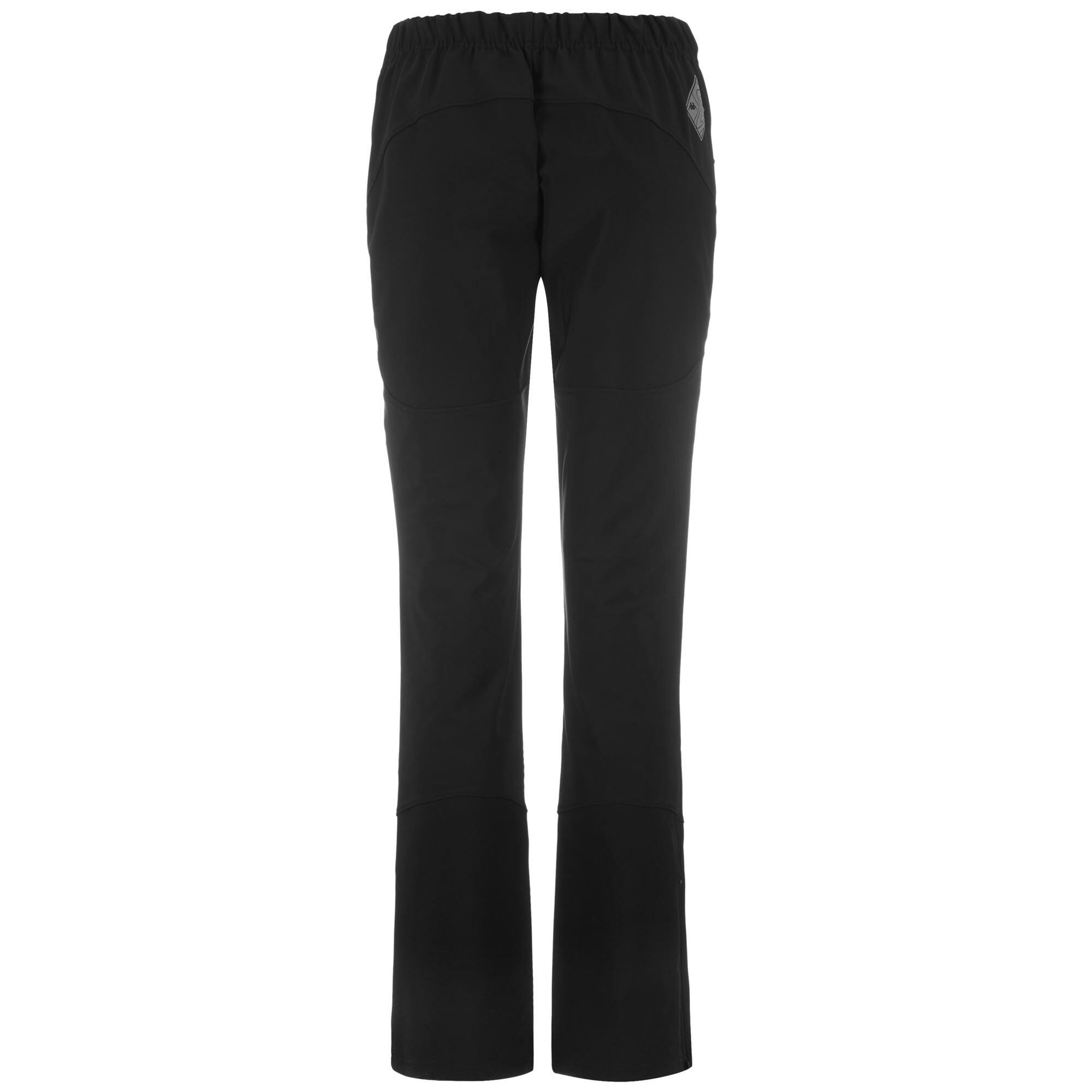 Pantaloni tuta da donna in poliestere nero da outdoor 3/7
