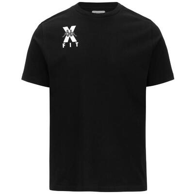 T shirt maglietta da uomo in cotone nero da palestra