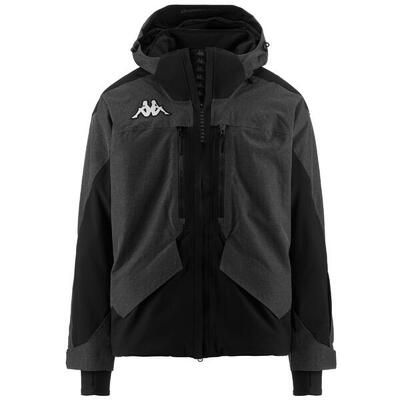 Giubbotto da uomo in poliestere arancione da sci