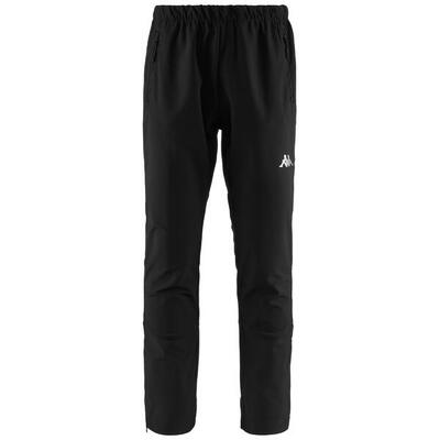Pantaloni tuta da uomo in poliestere nero da outdoor