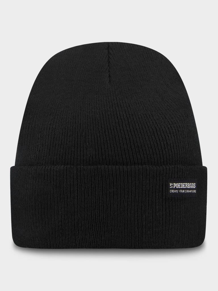 POEDERBAAS Poederbaas Muts Park Beanie Zwart