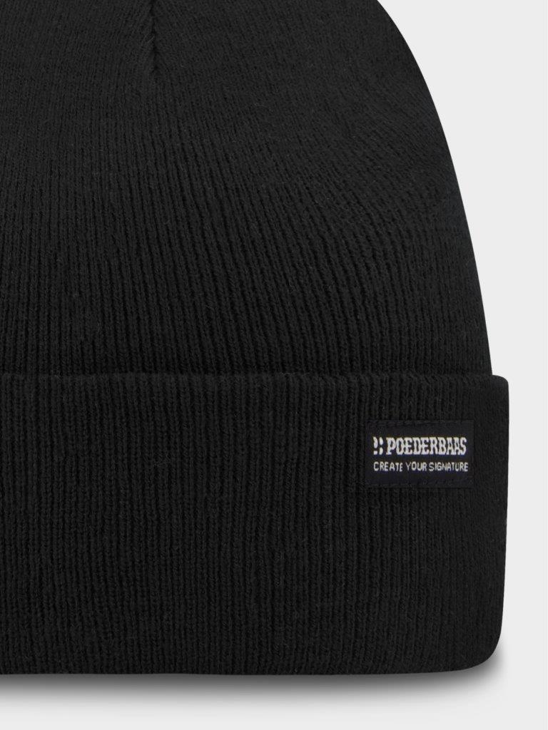 Poederbaas Muts Park Beanie Zwart 2/6