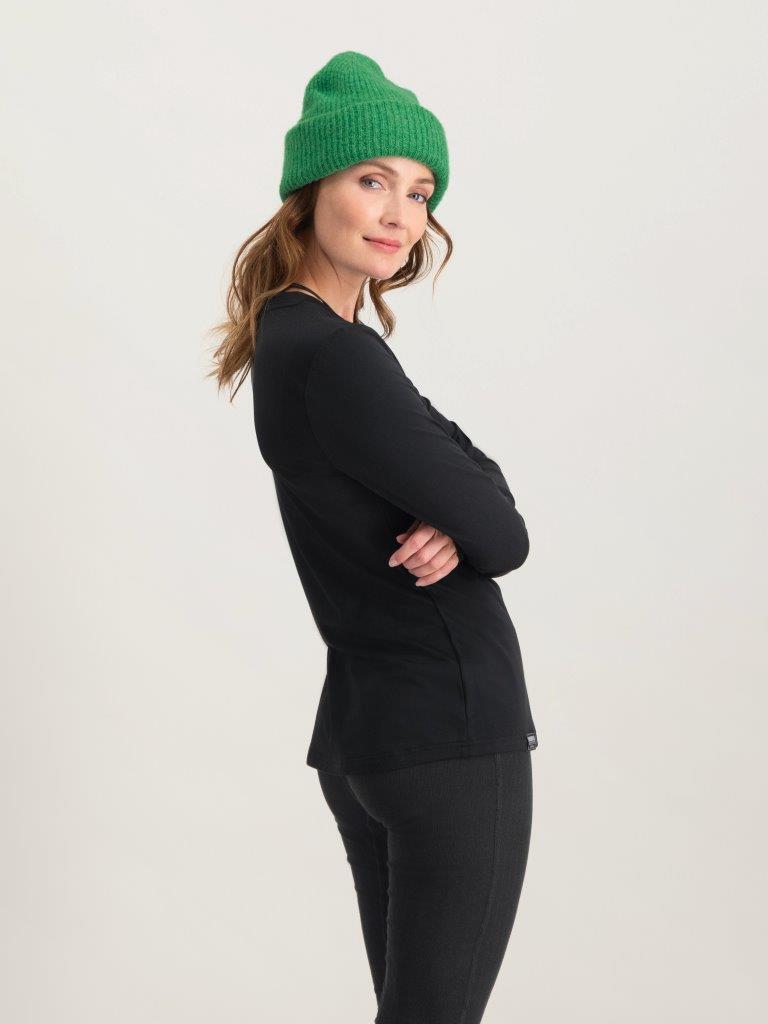Poederbaas Four Seasons Lightweight Longsleeve Femme Noir 4/6