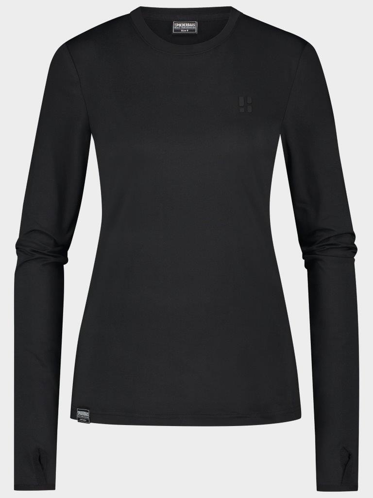 POEDERBAAS Poederbaas Four Seasons Lightweight Longsleeve Dames Zwart