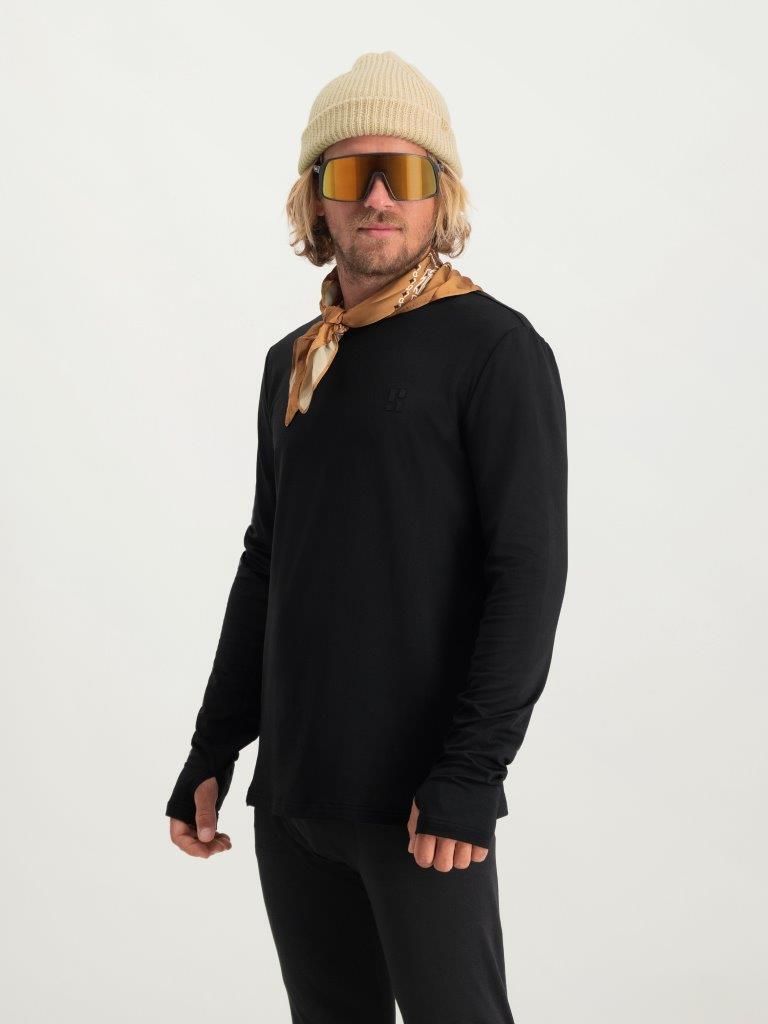 Poederbaas Four Seasons Lightweight Longsleeve Homme Noir 7/7