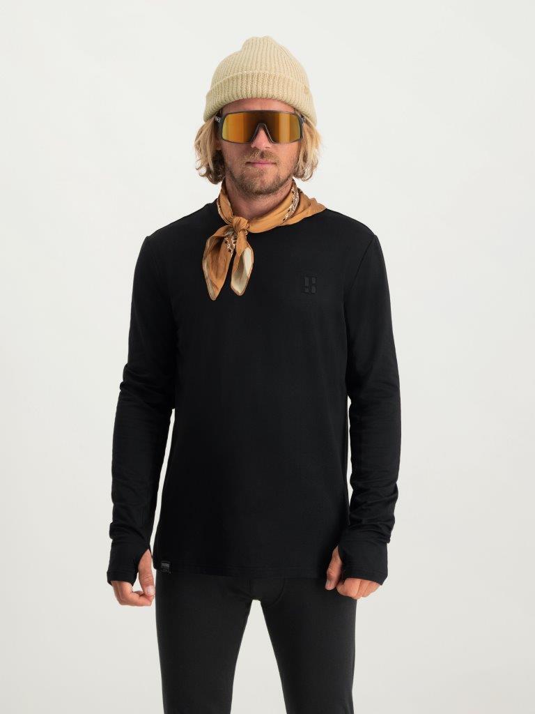 Poederbaas Four Seasons Lightweight Longsleeve Homme Noir 3/7