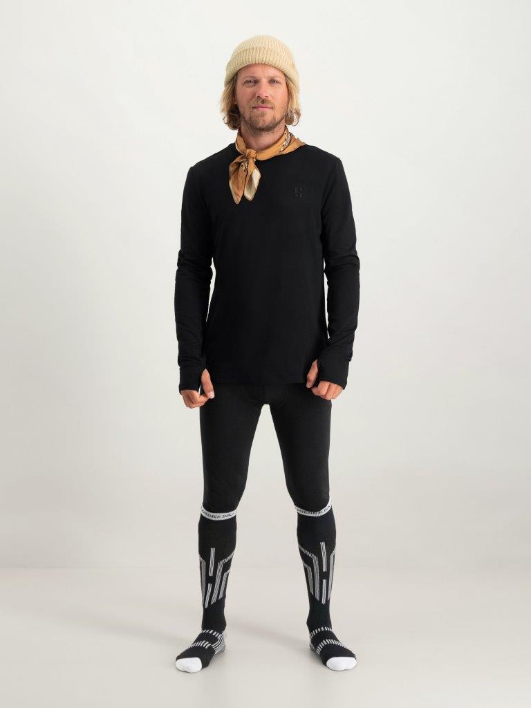 Poederbaas Four Seasons Lightweight Longsleeve Homme Noir 4/7