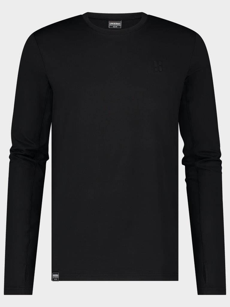 POEDERBAAS Poederbaas Four Seasons Lightweight Longsleeve Herren Schwarz