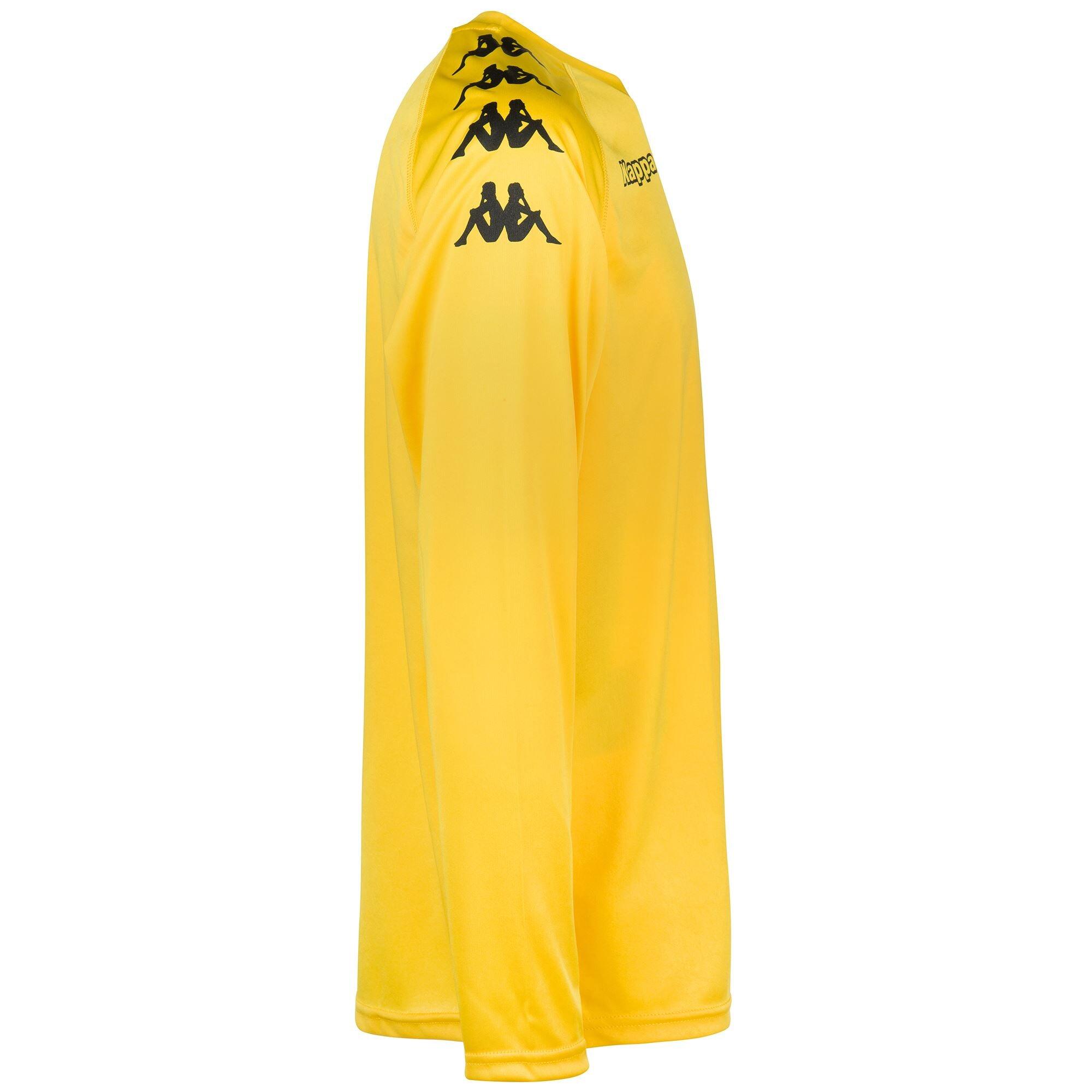 kappa t shirt da bambino in poliestere giallo da calcio KAPPA Decathlon