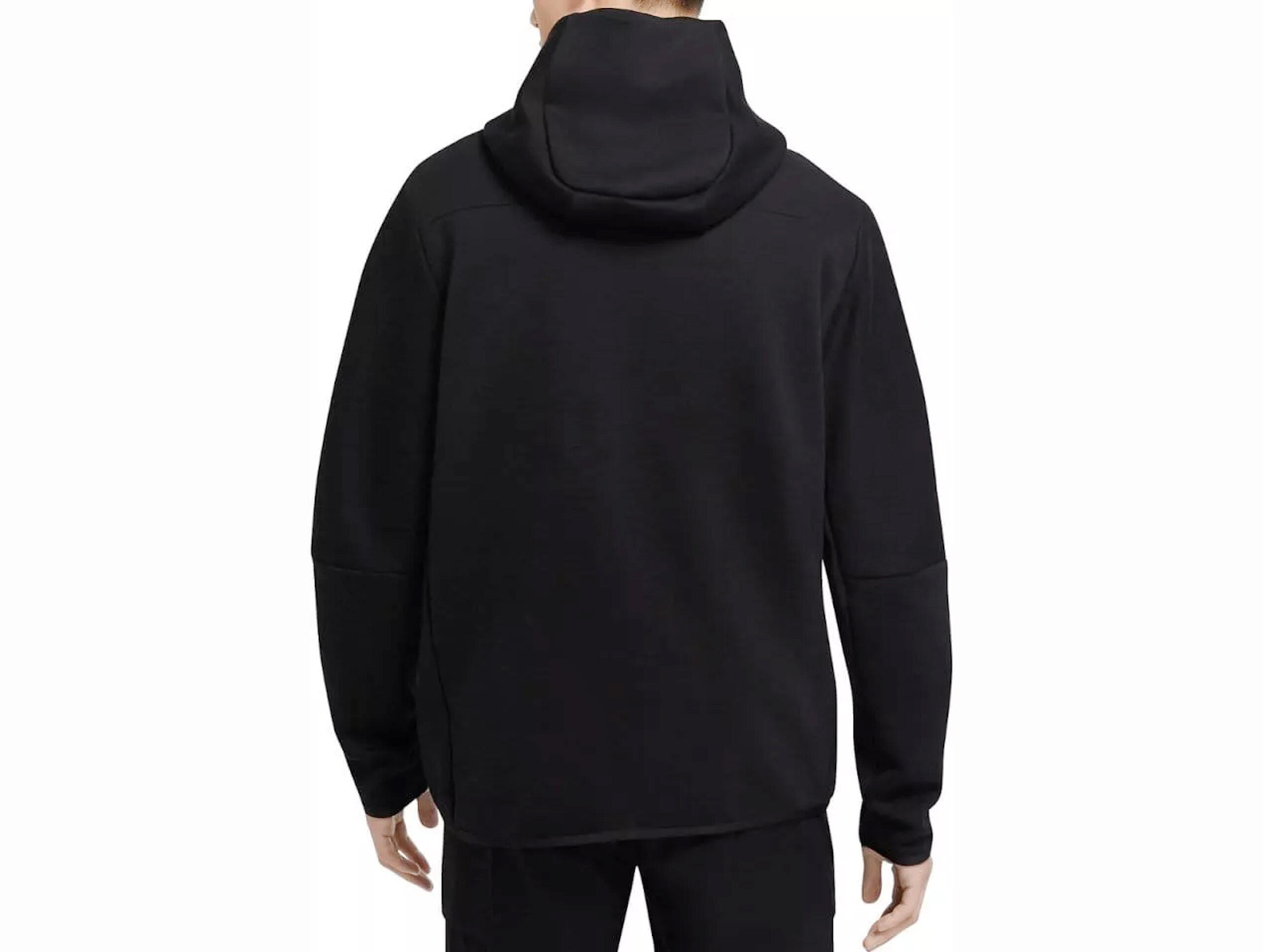 Nike Sportswear Tech Fleece Felpa con Cappuccio Full-Zip Nera 4/4