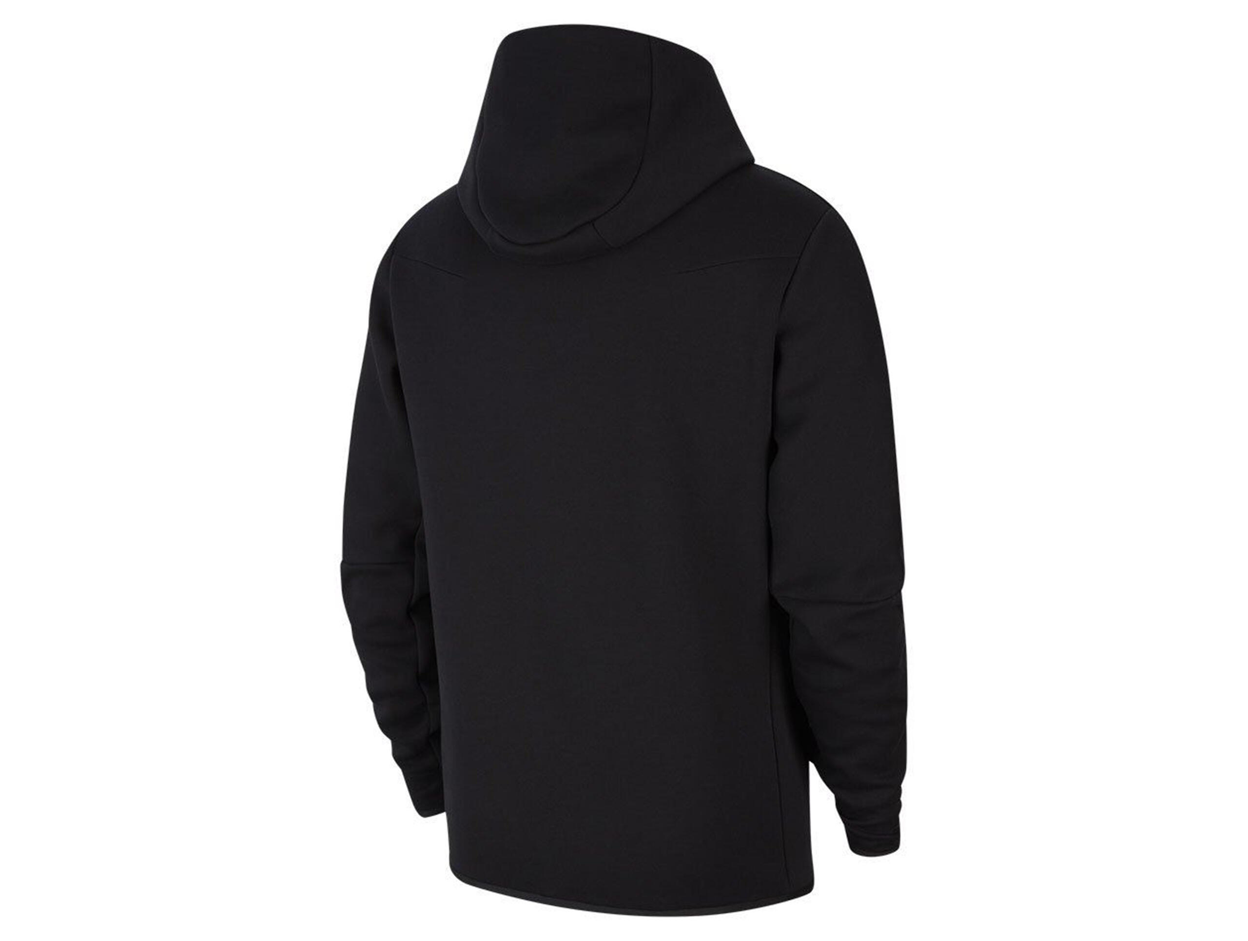 Nike Sportswear Tech Fleece Felpa con Cappuccio Full-Zip Nera 2/4