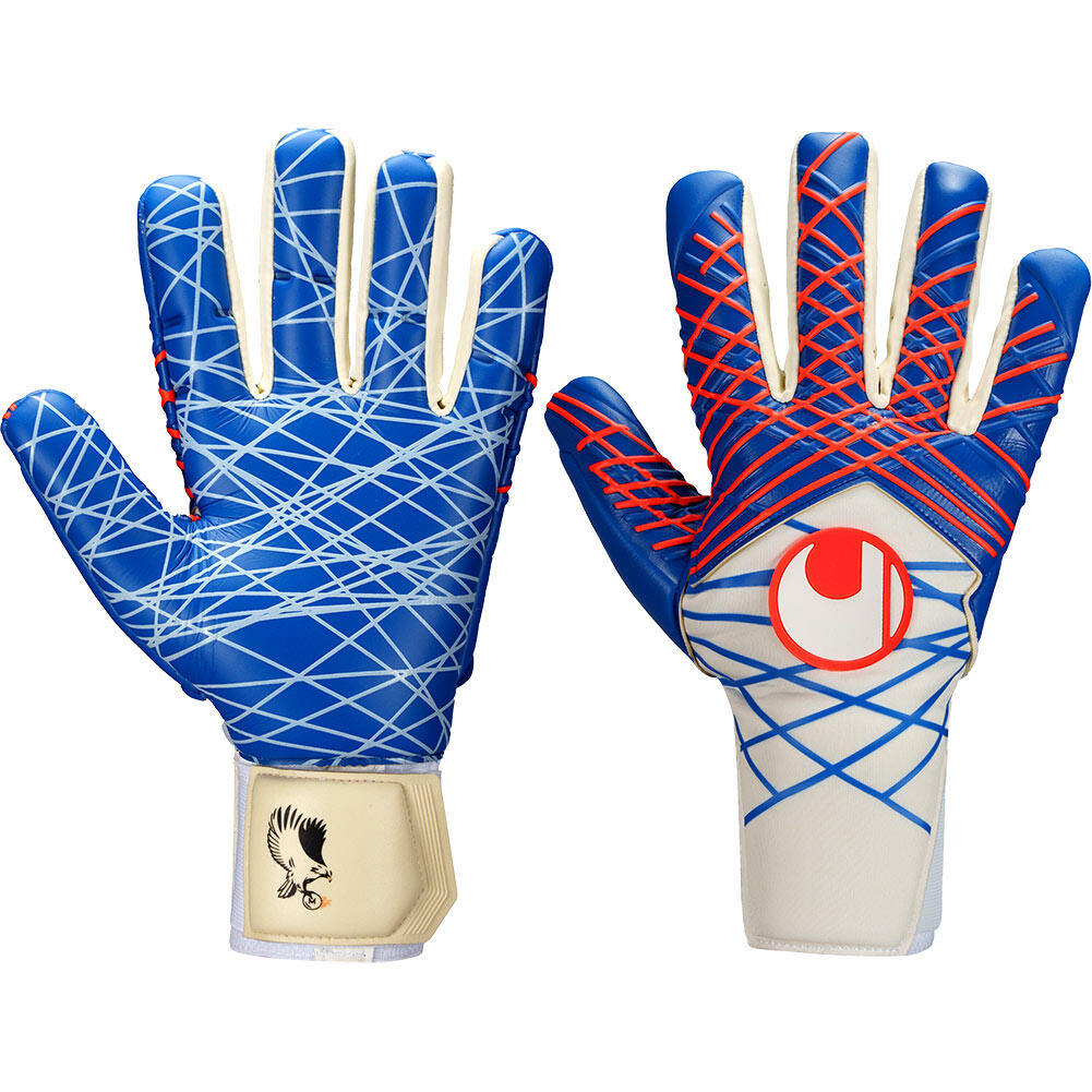 Guanti UHLSPORT SUPERGRIP HN LIMITED MAIGNAN #353, Rosso/nero, Nuovi Con Etichetta