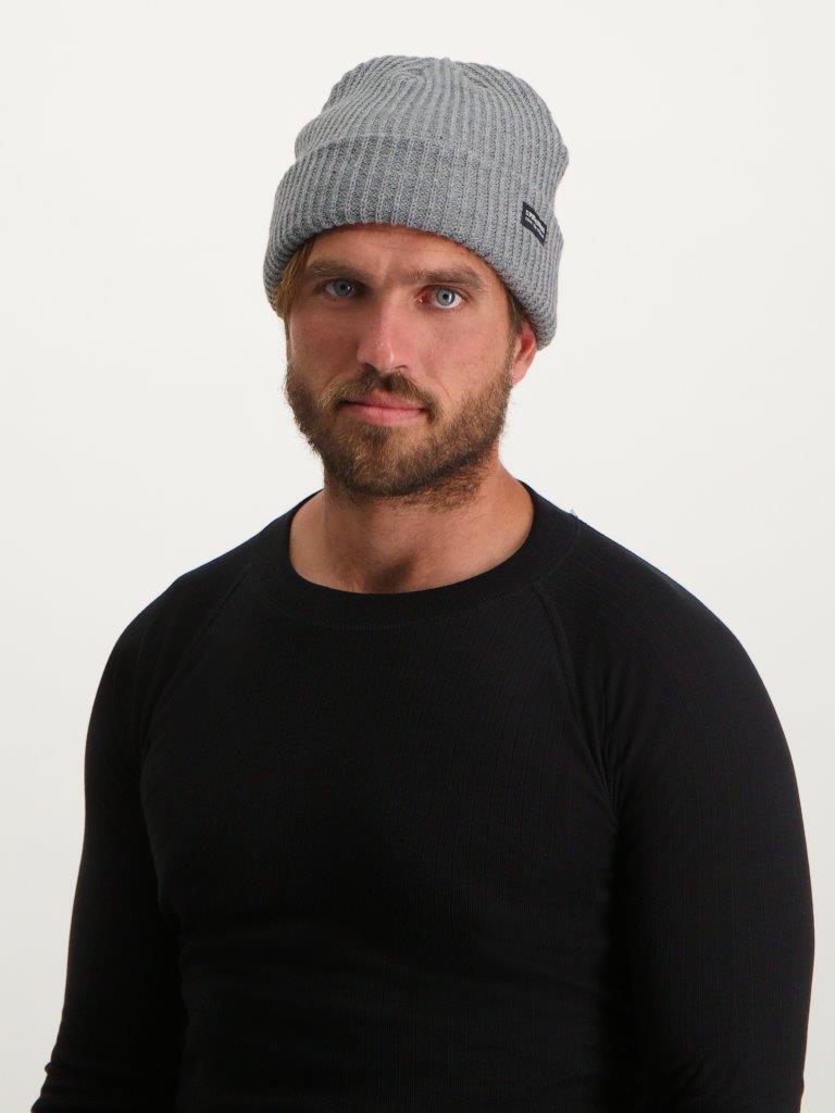 Poederbaas Muts  Royal Rib Beanie Grijs 4/6