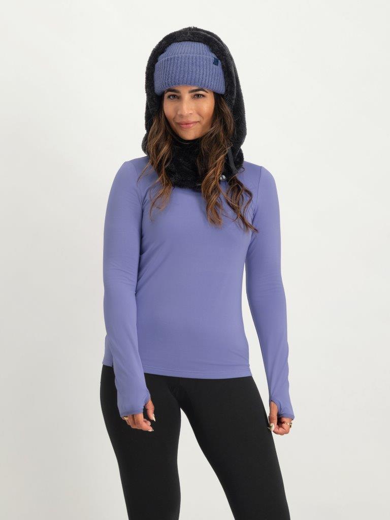 Poederbaas Balaclava Dames Fluffy Zwart 2/6