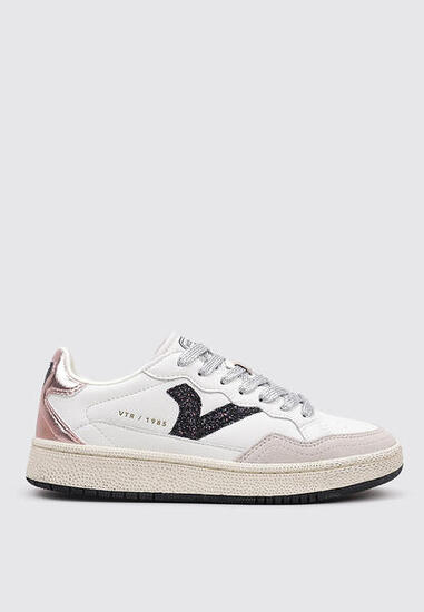 Sneakers Deportivas Mujer Victoria SMASH - METAL GLITTER Blanco