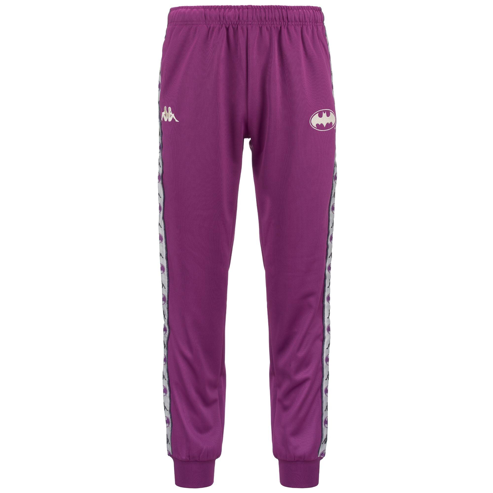 kappa pantaloni da uomo in poliestere viola da fitness KAPPA Decathlon