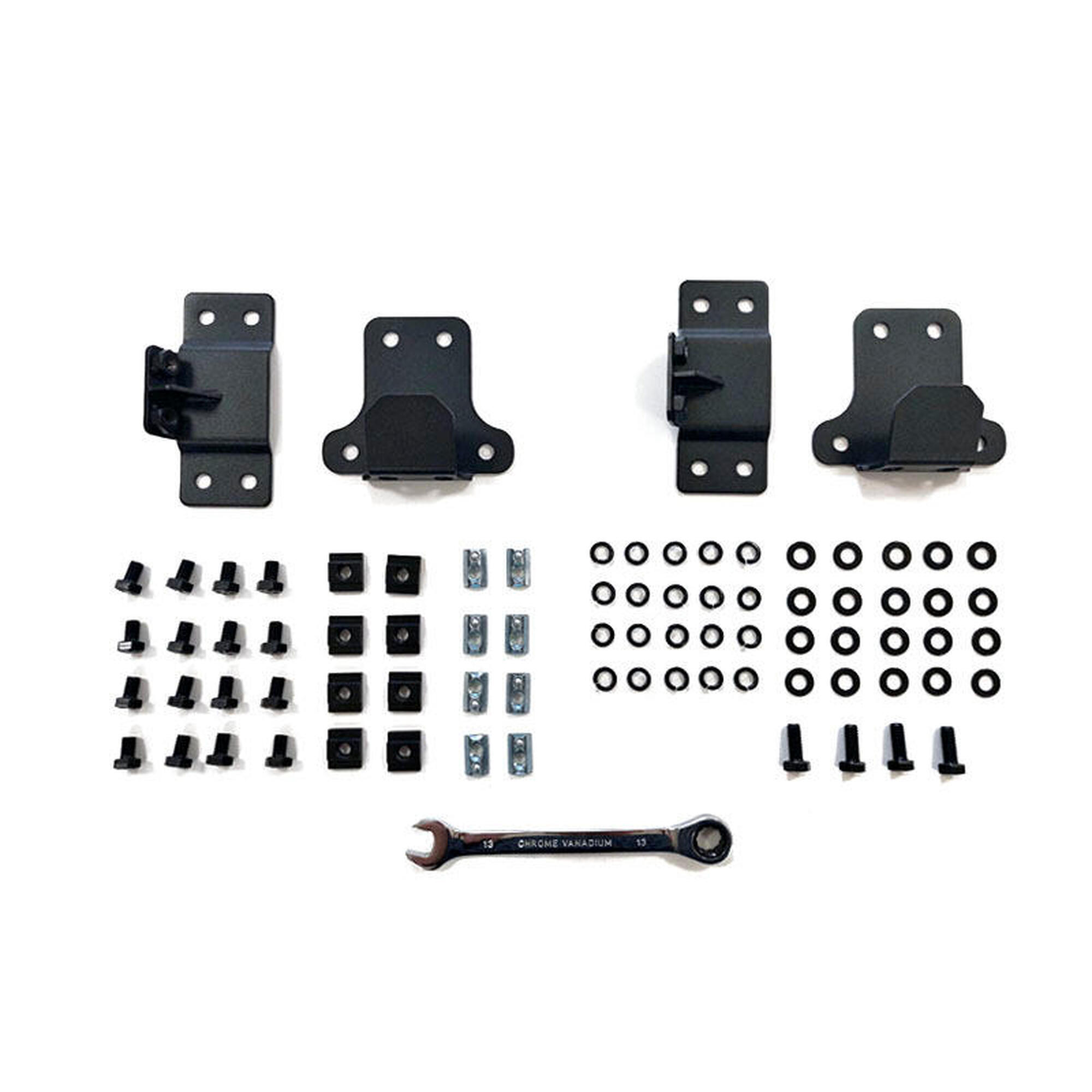 Kit de suporte para fixação do toldo à tenda rígida