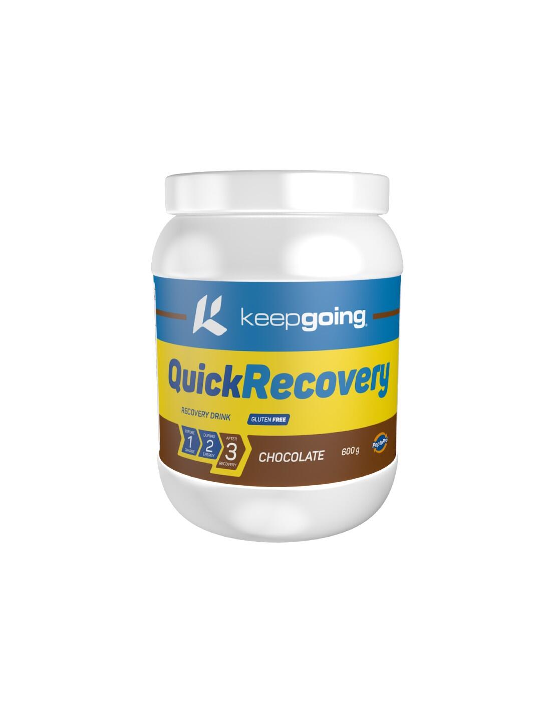 Bebida Recuperadora en Polvo "Quick Recovery" Sabor Chocolate 600g 1/5